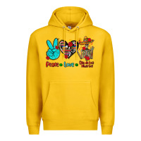 Lemon peace love dia de los muertos Premium Hoodie - AdoDesignShop