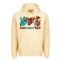 Pina Colada peace love dia de los muertos Premium Hoodie - AdoDesignShop