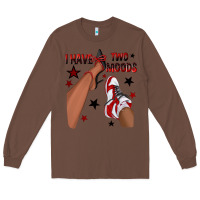 Chestnut I Have Two Moods Black and Red Sneakers Afro Girl Long Sleeve Tee - texasbilliewilder