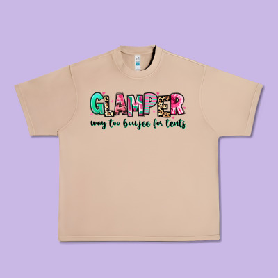 Glamper Way Too Boujee For Tents Urban Heavy Tee Designed By Ranaportraitstore