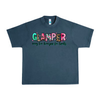 Midnight Navy glamper way too boujee for tents Urban Heavy Tee - RanaPortraitStore