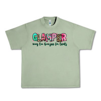 Oil Green glamper way too boujee for tents Urban Heavy Tee - RanaPortraitStore