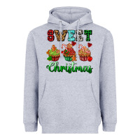 Heather Grey sweet Christmas with cupcake Heavyweight Hoodie - AdoDesignShop