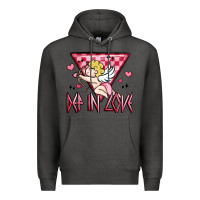 Charcoal Heather def in love Premium Hoodie - MaliasSmallBusiness
