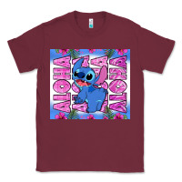 Burgundy aloha stitch Classic Tee - Zillion Design Studio