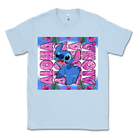 Dusty Blue aloha stitch Classic Tee - Zillion Design Studio