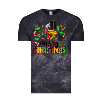 Cloud Black merry christmas hair Vintage Tee - MaliasSmallBusiness
