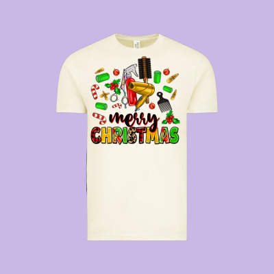 Vintage Tee merry christmas hair