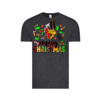 Vintage Black merry christmas hair Vintage Tee - MaliasSmallBusiness