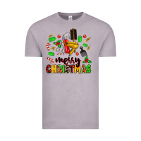 Vintage Zinc merry christmas hair Vintage Tee - MaliasSmallBusiness