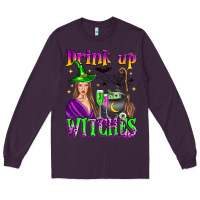 Plum drink up witches Long Sleeve Tee - Zillion Design Studio