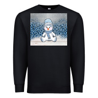 Black winter snowman Premium Sweatshirt - AdoDesignShop