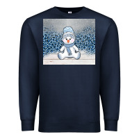 Navy winter snowman Premium Sweatshirt - AdoDesignShop