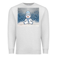 Oatmeal Heather winter snowman Premium Sweatshirt - AdoDesignShop