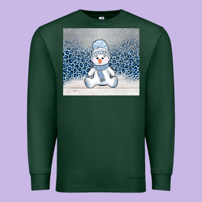 Winter Snowman Premium Sweatshirt Designed By Adodesignshop