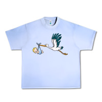 Grape Ice stork with baby boy Urban Heavy Tee - BarkalooDesign