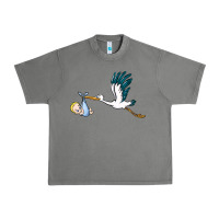 Tornado stork with baby boy Urban Heavy Tee - BarkalooDesign