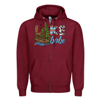 Burgundy lake babe Zipper Hoodie - HRA Design Shop