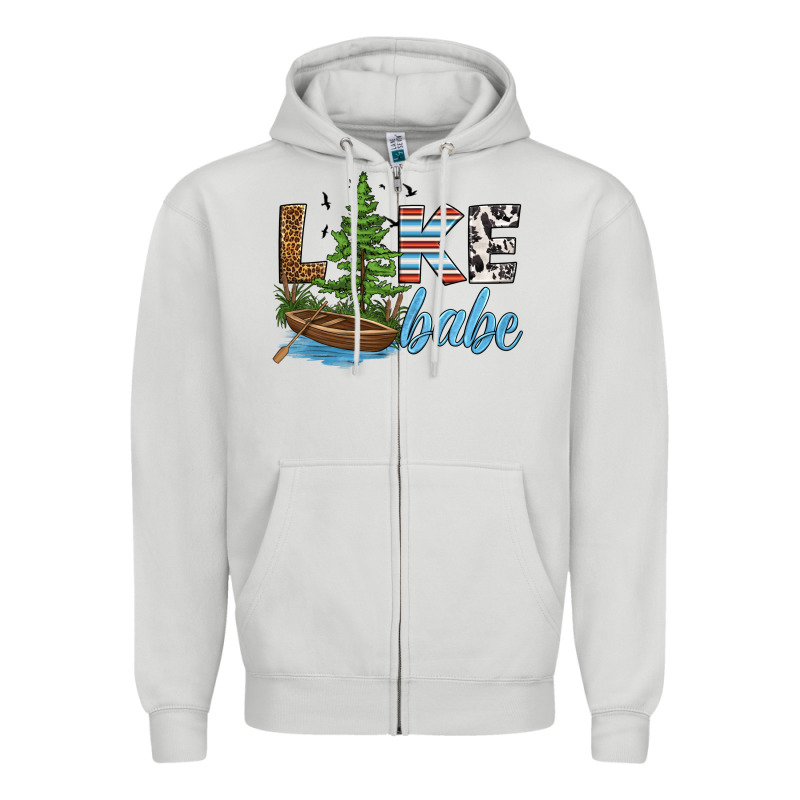 Lake Babe Zipper Hoodie by HRA Design Shop | Teevron