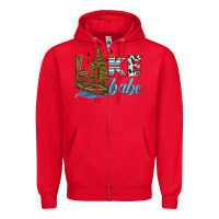 Red lake babe Zipper Hoodie - HRA Design Shop