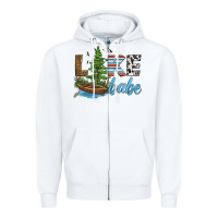 White lake babe Zipper Hoodie - HRA Design Shop