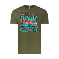 Vintage Olive I can totally make that with truck Vintage Tee - MaliasSmallBusiness