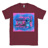 Burgundy touch me and i will bite you stitch Classic Tee - Zillion Design Studio