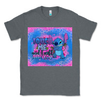 Charcoal Heather touch me and i will bite you stitch Classic Tee - Zillion Design Studio