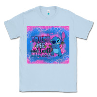 Dusty Blue touch me and i will bite you stitch Classic Tee - Zillion Design Studio