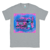 Heather Grey touch me and i will bite you stitch Classic Tee - Zillion Design Studio