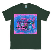 Sports Green touch me and i will bite you stitch Classic Tee - Zillion Design Studio