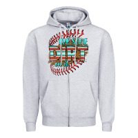 Heather Grey rub some dirt on it softball Zipper Hoodie - HRA Design Shop