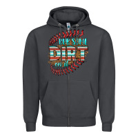 Smoke rub some dirt on it softball Zipper Hoodie - HRA Design Shop