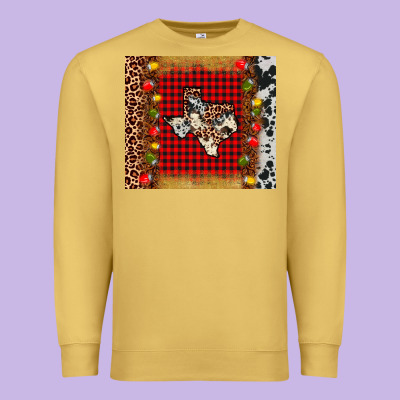 Texas Christmas Tumbler Premium Sweatshirt Designed By Adodesignshop