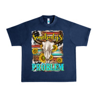 Navy somebodys problem Urban Heavy Tee - texasbilliewilder