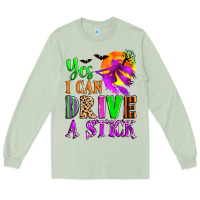 Matcha yes i can drive a stick Long Sleeve Tee - Zillion Design Studio