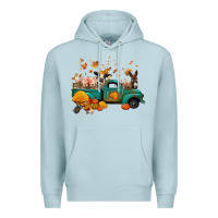 Blue Mist fall farm animals truck nancy Premium Hoodie - NancyCooperArtShop