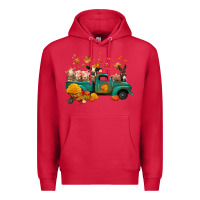Cardinal fall farm animals truck nancy Premium Hoodie - NancyCooperArtShop