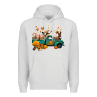 Dove Grey fall farm animals truck nancy Premium Hoodie - NancyCooperArtShop