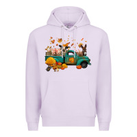 Lilac fall farm animals truck nancy Premium Hoodie - NancyCooperArtShop
