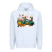 White fall farm animals truck nancy Premium Hoodie - NancyCooperArtShop