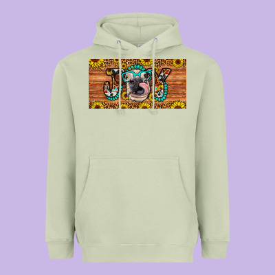 Joy License Plate Heavyweight Hoodie Designed By Artiststas