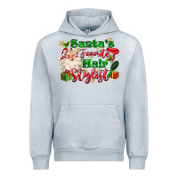 Heather Grey santas favorite hair stylist Urban Hoodie - MaliasSmallBusiness