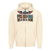 Sandshell freedom john Zipper Hoodie - CowhideDigitalArt