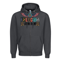 Smoke freedom john Zipper Hoodie - CowhideDigitalArt