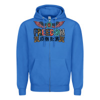 True Royal freedom john Zipper Hoodie - CowhideDigitalArt