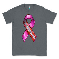 Charcoal Heather Breast Cancer Ribbon American Football Classic Tee - texasbilliewilder