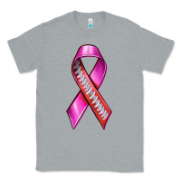 Heather Grey Breast Cancer Ribbon American Football Classic Tee - texasbilliewilder