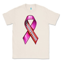 Natural Breast Cancer Ribbon American Football Classic Tee - texasbilliewilder