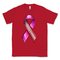 Red Breast Cancer Ribbon American Football Classic Tee - texasbilliewilder